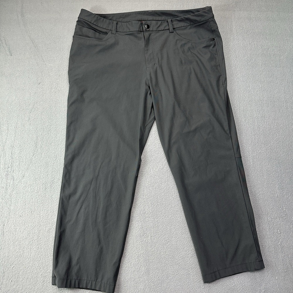 Lululemon Pants 34 Gray Stretch Tech ABC Golf A60416 Performance act 40x28